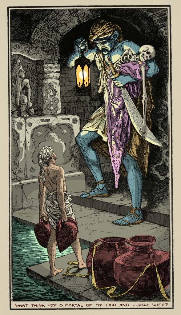 Illustration by Henry Justice Ford, 1907, with color by Aladdin Collar, 2015. 