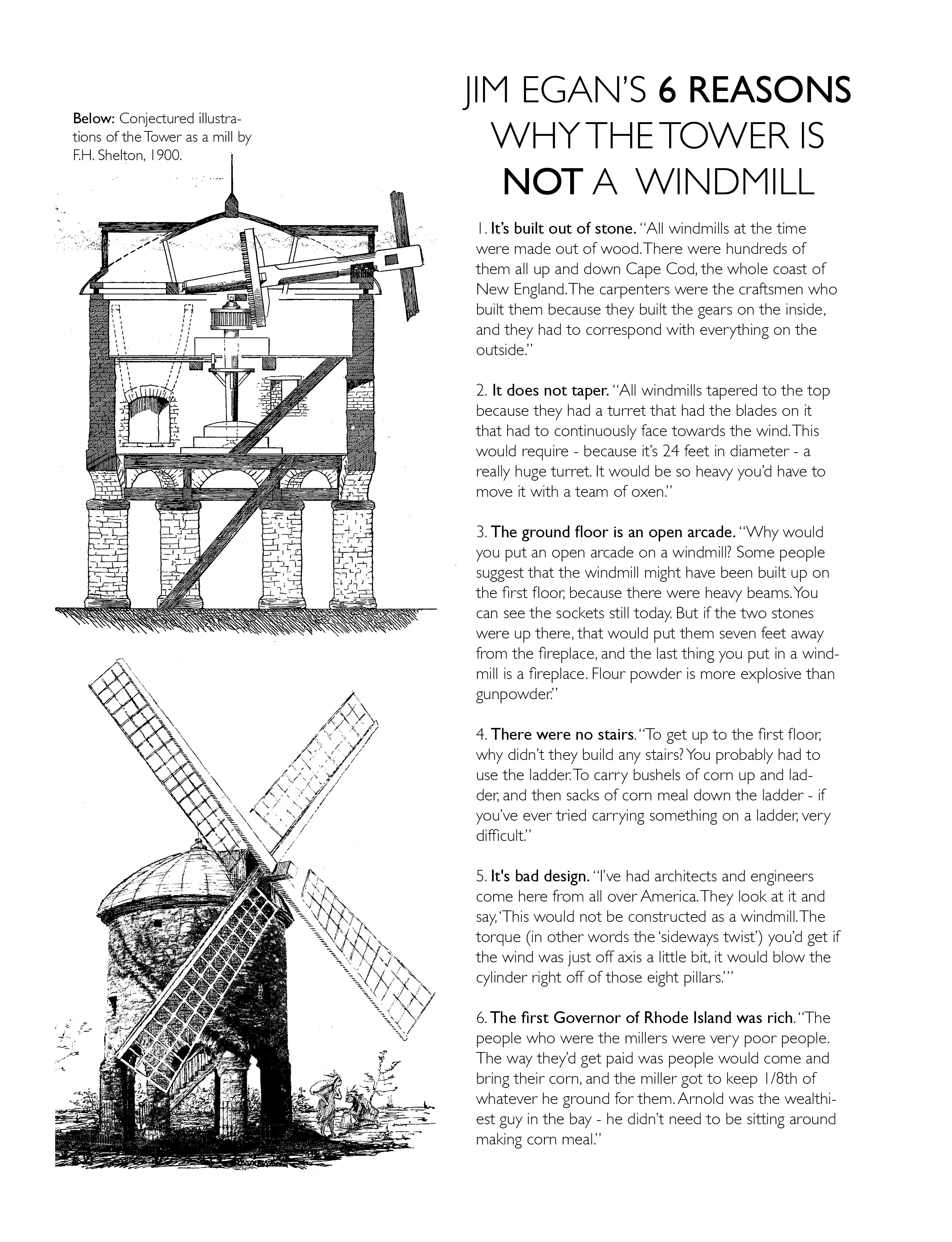 6 Reasons Why the Tower is Not a Windmill