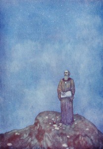 Prospero, by Edmund Dulac, 1915. "And by my prescience, I find my zenith doth depend upon a most auspicious star." 